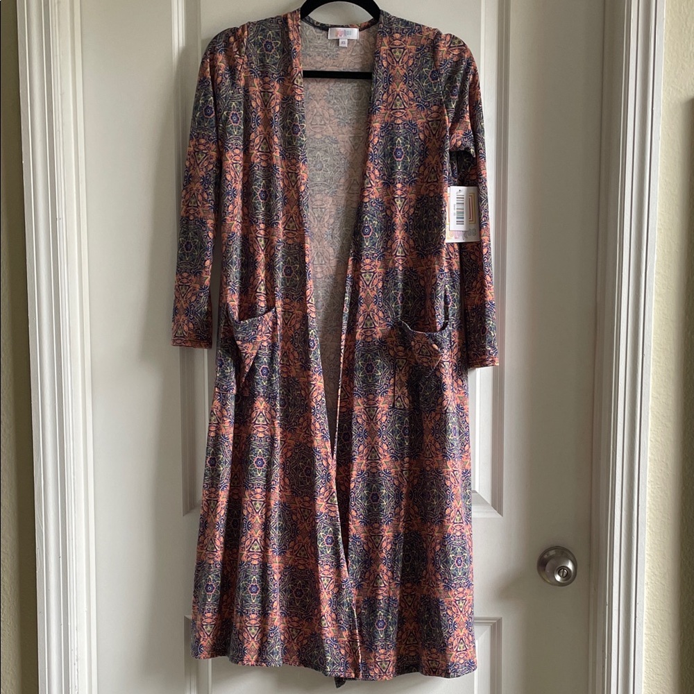 Duster long Cardigan boho mandala Patterned lularoe Sarah NWT